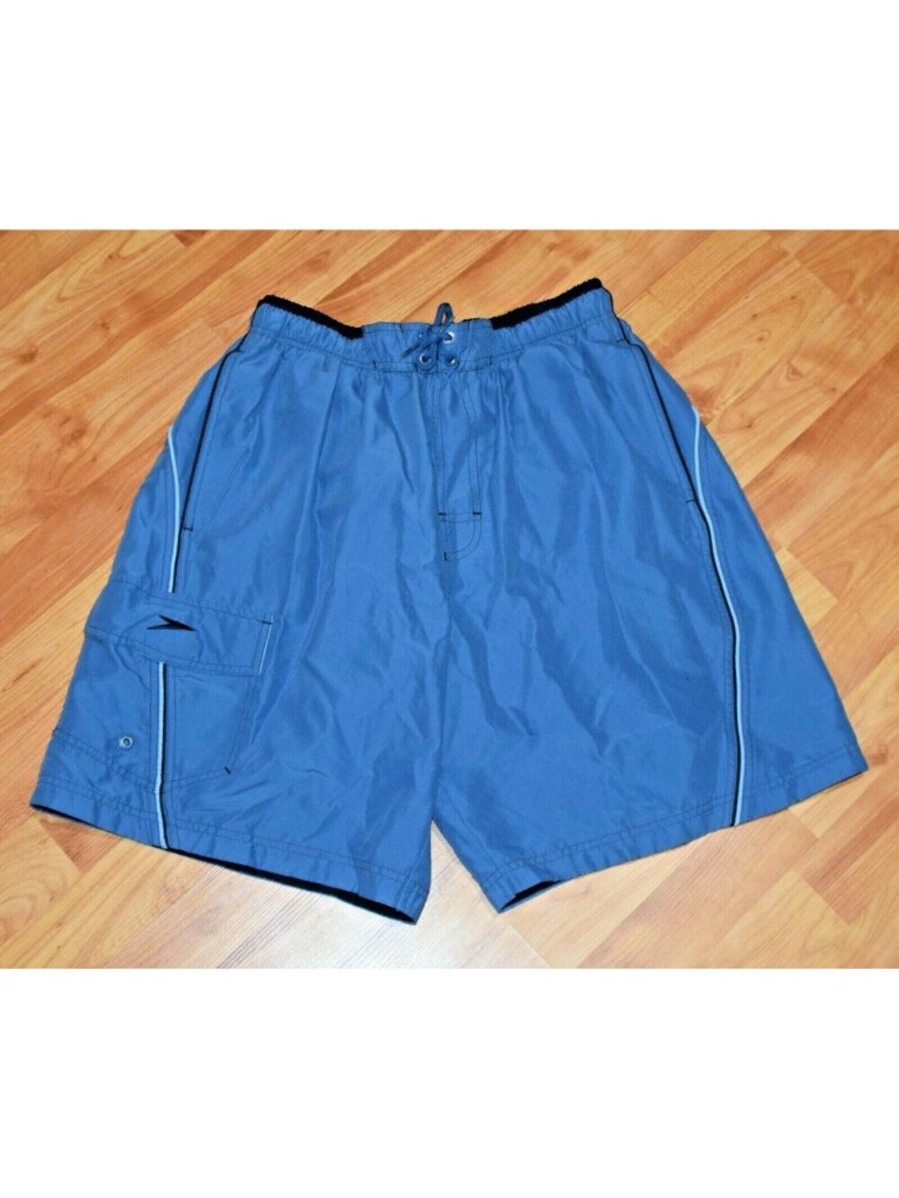 Speedo Men's Sz L Brief Netted Board Shorts Beach Swim Shorts Swim Trunks